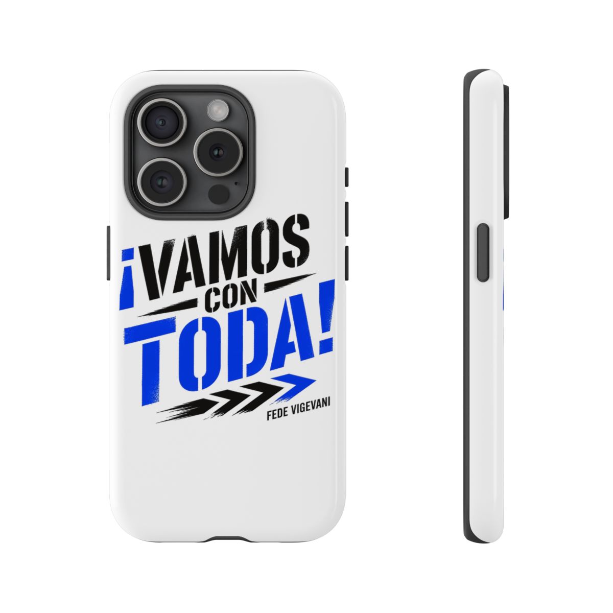 Fede Vigevani "¡Vamos con Toda!" Phone Case - alternate angle 3, merchandise