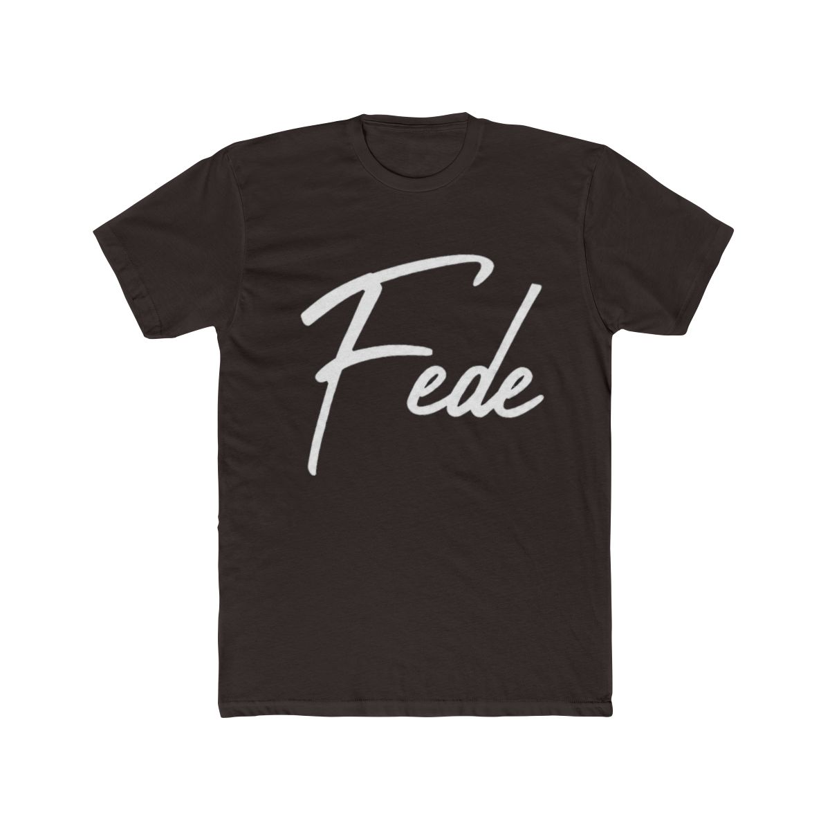 Elegant Handwritten Font Fede Calligraphy T Shirt | Fede Vigevani - alternate angle 2, merchandise