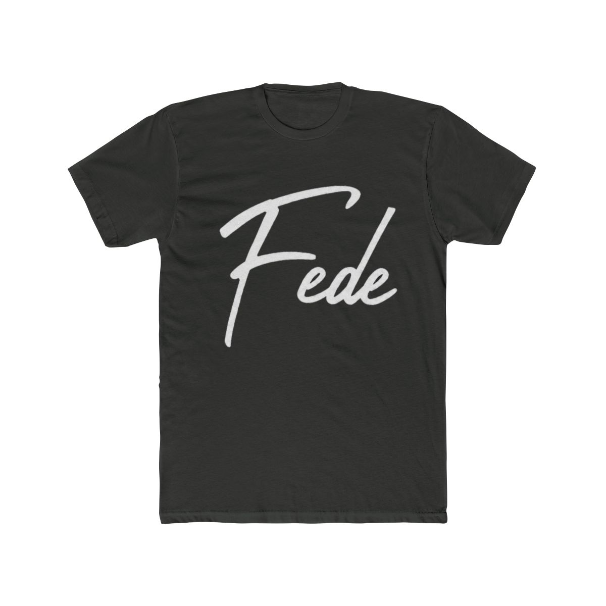 Elegant Handwritten Font Fede Calligraphy T Shirt | Fede Vigevani - alternate angle 3, merchandise